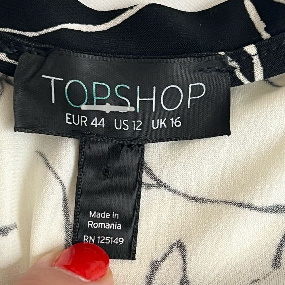 Topshop Long Sleeves Midi Dress Size 12 - Picture 8 of 11